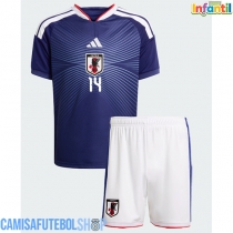 Camisa de time de futebol Japão Junya Ito #14 Replicas 1º Equipamento Infantil Mundo 2026 Manga Curta (+ Calças curtas)